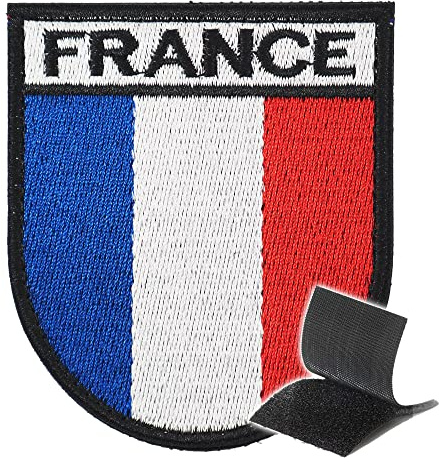 INFANTRYPRO Patch France Militaire Ecusson France Police Gendarmerie Ecusson Scratch Qualité Militaire a VIE Drapeau Francais Airsoft Biker Veste Ecusson Thermocollant Patch Thermocollant voir en Bas