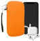 kwmobile Handytasche für Smartphones XL - 6,7/6,8 - Neopren Handy Hülle Neon Orange - Handy Tasche 17,2 x 8,4 cm Innenmaße