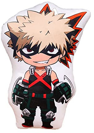 Xinchangda My Hero Academia gefülltes Kissen Anime Midoriya Izuku Todoroki Shoto Plüschkissen niedliches Cartoon-weiches Kissen Heimdekoration Geschenk für Kinder Jungen und Mädchen