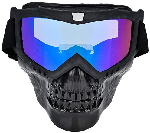Motocross Gafas, Motocicleta Máscara Moto Prueba Viento Protectora Transpirable Carrera Cubierta Dirt Bike Racing Facial Casco Protección Desmontable Proteger Acolchado Mascarillas Abiertas Media Cara