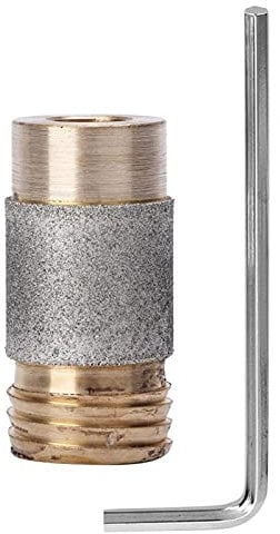 Diamond Grinding Bit, Stained Rund Glass Grinder Ceramic Abrasive Tool Mini Portable Bit Drill Metal Chrome Hardened Tools Milling Machine Bits Head Set for Stone Edge Grind(mcbl58)