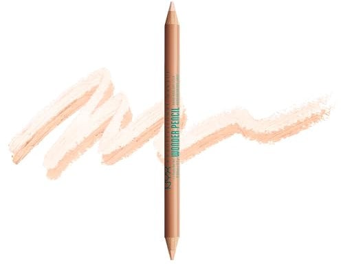 NYX Professional Makeup Brow Highlighter, Dual Ended Pencil, For Lifting, Highlighting and Concealing, Wonder Pencil, Light