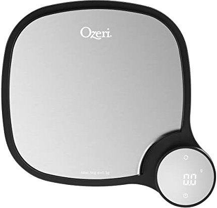 Ozeri Balance de cuisine en acier inoxydable avec technologie de pesée Noir 0,1 g