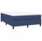vidaXL Cadre de lit sans Matelas Bleu 140x190 cm Tissu
