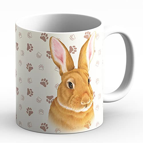 power gift Tasse A Café Ou Pour Le The. Tasses Avec Motif LAPIN Votre Animal Prefrere – Parfait Pour Les AMOUREUX de Animaux. Mug En Céramique.