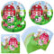 AINIUNIU Farm Animals Party Tableware, 40 Pcs Birthday Party Tableware, 20 Farm Party Decorations Plates + Farm Party Plates Napkins, for Kids Birthday Baby Shower (Safari Plates-40)