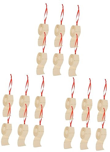 Abaodam 18 STK Toilettenpapier Anhänger Aus Holz Christbaumschmuck 2020 Weihnachts-toilettenpapier Hängende Verzierung Weihnachtsbaumanhänger Aus Holz Holzhandwerk Hölzern Pappel Gedenken