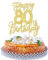 1 Stück Happy 80th Birthday Tortendeko Glitzer Prost auf 80 Jahre Geburtstag Kuchen Deko 80 Fabulous Cake Topper für Happy 10th Birthday Theme Party Kuchen Dekoendeko Gold
