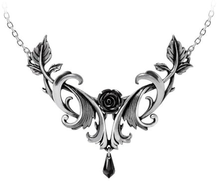 Alchemy Gothic Baroque Rose Necklace