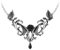 Alchemy Gothic Baroque Rose Necklace