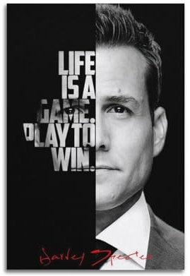 ceok Harvey Specter Filmposter Wandkunst Dekor Druck Bild Gemälde für Wohnzimmer Schlafzimmer Dekoration 30 x 45 cm ungerahmt