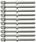 WeBert Locking Pin Pin Fasteners 24/10 Screw Terminal Bolt end Fittings for 1/8 Cable Tray railings, Hand Forged, Stainless Steel Marine Grade Dowels for Daily use (Diameter : 10PCS) (Size : 24PCS)