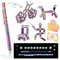 GWAWG Stylo Polaire Magnétique,Fidget Pen,Drôle de Magnétique Multifonction,Gadget Insolite Fidget Toys Soulagement Du Stress à Bille Pression Cadeau pour les Jeunes Hommes Femmes Enfants