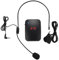 WUUISDNX Tecnología de cancelación de Ruido en micrófono inalámbrico fácil de Usar, Auriculares con transmisor de Radio FM de plástico Ligeros y portátiles