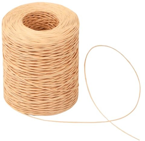 Filo di Carta Fatto a Mano, 200M Cordino per Carta in Filo di Ferro, Filo di Imballaggio in Carta Filo Floreale per Confezioni Regalo, Artigianato, Bouquet di Nozze, Natale