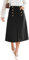 Belle Poque Damen Vintage Elegante Rock A-Linie Rock Schwarz L BP0016A24-01