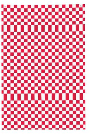 Bandiera rossa a quadri bianchi a scacchi da 0,8 x 90,6 cm, bandiera resistente e durevole per esterni e interni (palo non incluso)