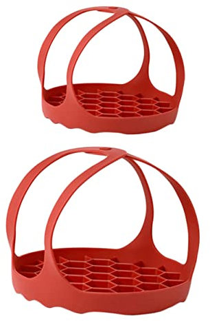 HOMOBABE 2pezzi Rack Per Uova Silicone Per Cuocere Vapore Accessori Da Cucina Sling Per Pentole Pressione Per Cucinare Uova Sode e Altri Alimenti