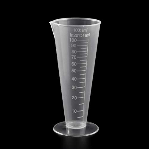 Practical Transparent Measuring Cups Tool 100ml for Vinegar Sauces Liquids Mixing Molds Jewelry Making Waxing Easy Clean Measuring Spoons Adjustable Metal