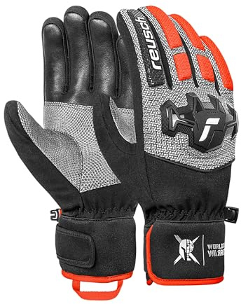 Reusch Ski Racing Handschuhe für Herren & Damen | Knöchel- & Fingerschutz | warme, wasserdichte, atmungsaktive & robuste Rennhandschuhe mit Ziegenleder, Größe 6,5-11, Worldcup Warrior R-TEX XT