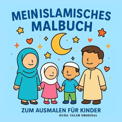 Islamisches Malbuch für Kinder – Alltag einer muslimischen Familie: Ausmalbuch mit liebevollen Alltagsszenen | Lern- & Kreativspaß für Mädchen und Jungen | Perfekt für muslimische Familien
