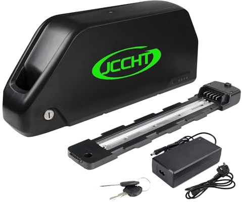 JCCHT 36V 48V 52V 60V Abnehmbarer E-Bike-Akku 18Ah 19,2Ah 20Ah 22,5Ah 24Ah 25Ah 27Ah 30Ah 31,5Ah 35Ah Ersatz-Lithium-Ionen-Akku für 0-1250W Motoren,36v18ah