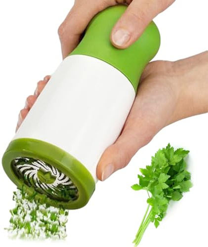 Molinillo de especias y hierbas – Picador manual para ajo, perejil y cilantro | Molinillo de especias para cocina, cocina casera, versátil práctico