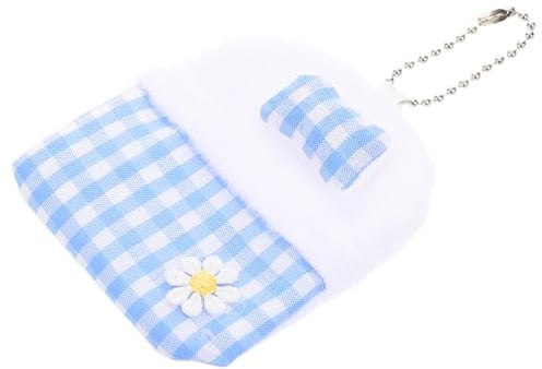 Hemobllo Kompakter Puppenschlafsack aus Plüsch für Stoffpuppen mit Bezauberndem Design und Niedlicher Kette als Dekorativer Schlafsack für Puppen im Zimmer