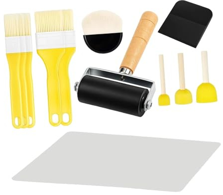 Oshhni Kit d'outils de découpage : Rouleau applicateur pour Une Application Lisse, Indispensable pour Les Loisirs créatifs, Le tamponnage, Le Papier