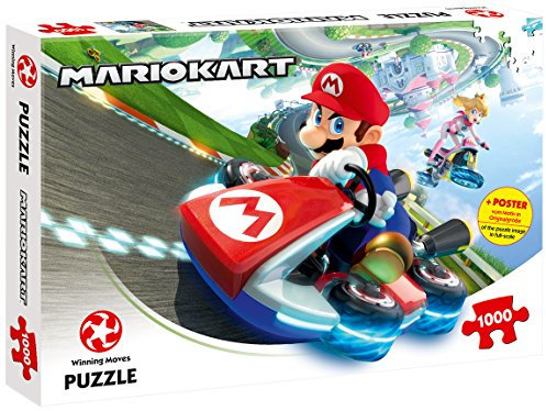 Winning Moves - Puzzle (1000 Teile) - Mario Kart Funracer - Puzzle für Kinder - Alter 10+