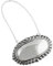 Sterling Silver Blank Engravable Oval Wine Liquor Bottle Decanter Label Name Tag