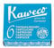 Kaweco Paradise Blue Ink Cartridge Pack- 6 Single Cartridges