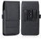 BECPLT Phone Holster for iPhone 16 Pro Max, iPhone 15 Pro Max, 14 13 12 11 Pro Max, Xs Max, 8 Plus 7 Plus 6 Plus Belt Clip Case, Leather Cell Phone Belt Pouch Holder (Fit w/thin Case on) Black