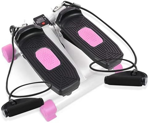 Grupo K-2 Riscko Stepper Cardio Fitness con 2 Bandas de Resistencia y Pantalla LCD.
