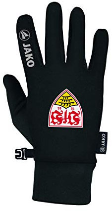 JAKO Funktionshandschuhe Premium VfB Stuttgart Team, schwarz, 11, ST1234