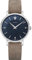 Junkers Therese Damen Analog Quarz Uhr Lederarmband Vintage blau 9.01.01.01