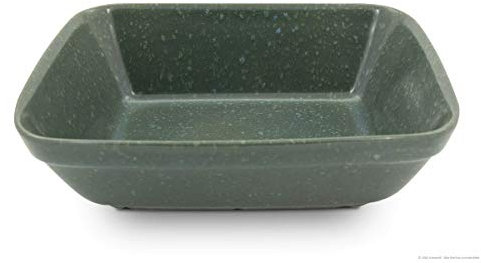 Bunzlauer Keramik 2 Liter Auflaufform für 2-3 Personen mit hohen Rand 7cm (Dekor ZIELON)