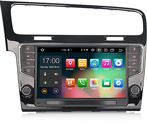 ERISIN 9 Zoll Android 12 Autoradio für VW Golf VII/7 Unterstützt GPS-Navi Carplay Android Auto DSP Bluetooth A2DP DVB-T/T2 WiFi DAB+ 8-Kern 4GB RAM+64GB ROM