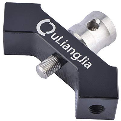 AMEYXGS Bogenschießen Stabilisator Doppelseitige V-bar 40-Grad für Recurve Bogen Stoßdämpfer Bogensport Zubehör (Schwarz)