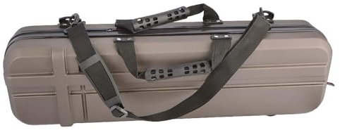 SHARROW Bogenschießen Köcher Takedown Recurve Bogen Case Bogenkoffer Bogentasche ABS Kunststoff Hartschalenkoffer Bow Box Tasche Transportkoffer (Braun, 90x20*13cm)