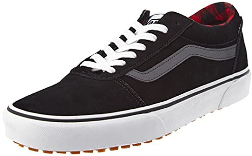 Vans Herren Ward VansGuard Wildleder Schwarz Rot Kariert 40.5