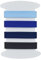 Set von 4 einfarbige Schrägband - Mehrere Farben erhältlich - 2 Meter pro Farbe - Schrägband aus Baumwolle in sehr guter Qualität (Set B)