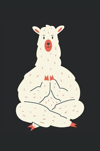 Alpaka Notizbuch: Motiv Alpaka, das Yoga macht