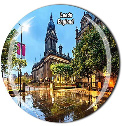 Leeds England United Kingdom Fridge Magnet Souvenir Gift Refrigerator Magnetic Sticker Collection