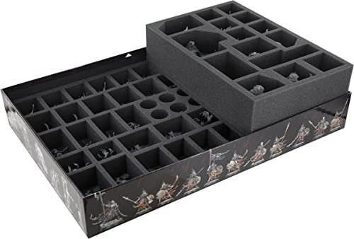 Feldherr Schaumstoff-Set kompatibel mit Warhammer Quest: Die verfluchte Stadt - Brettspielbox