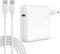 Mac Book Pro Charger, 61W USB C Charger Power Adapter for Mac Book Pro 12, 13, 15, 16, for Air 2018, 2019, 2020, 2021, PD Fast Charging and Data Syncing with 6.6Ft USB-C Charge Cable