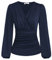 GRACE KARIN Women's Long Lantern Sleeves T Shirt Casual V Neck Blouses Tops Navy Blue L