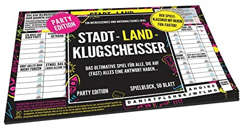 Kylskapspoesi AB Spielblock Stadt-Land-Klugscheisser – Party Edition