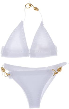Milageto BH Und Set Puppen Bodysuit für 12 Zoll Mädchen Puppen Unterwäsche, Weiß