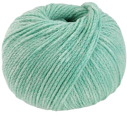 LANA GROSSA Cool Merino | Leichtes Kettengarn aus klassischer Merinowolle | Handstrickgarn aus 90% Schurwolle (Merino) & 10% Polyamid | 50g Wolle zum Stricken & Häkeln | 150m Garn FB 30